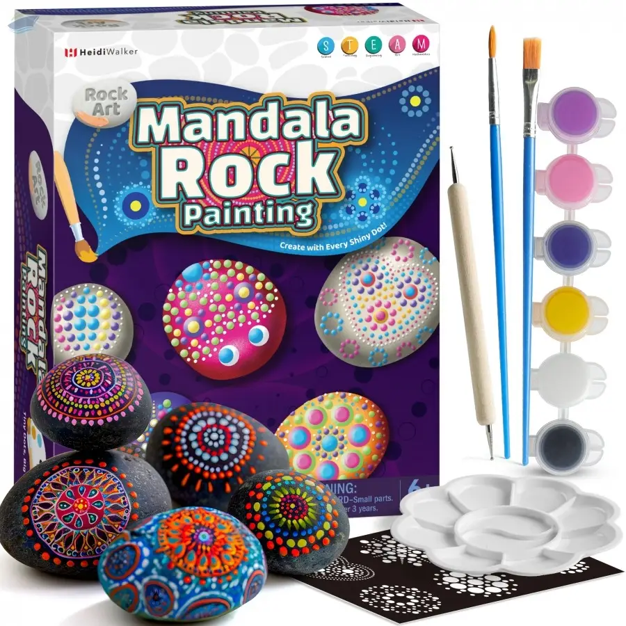 Mandala Rock Painting Craft Kit