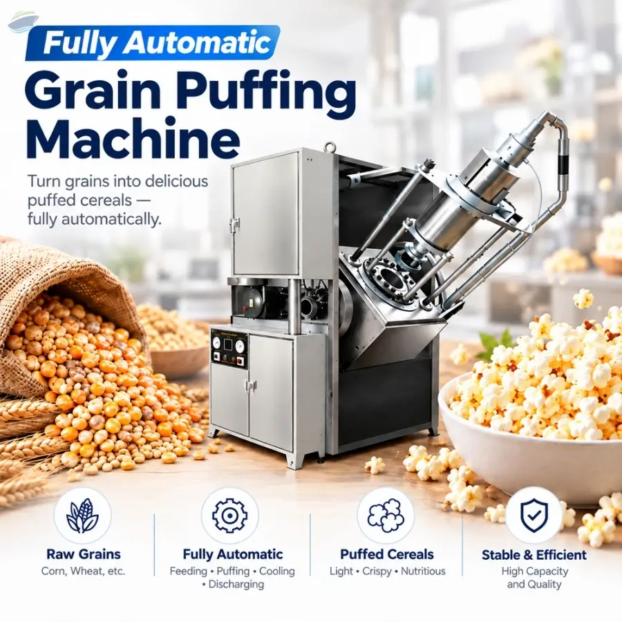 Automatic Grain Puffing Machine for Grain