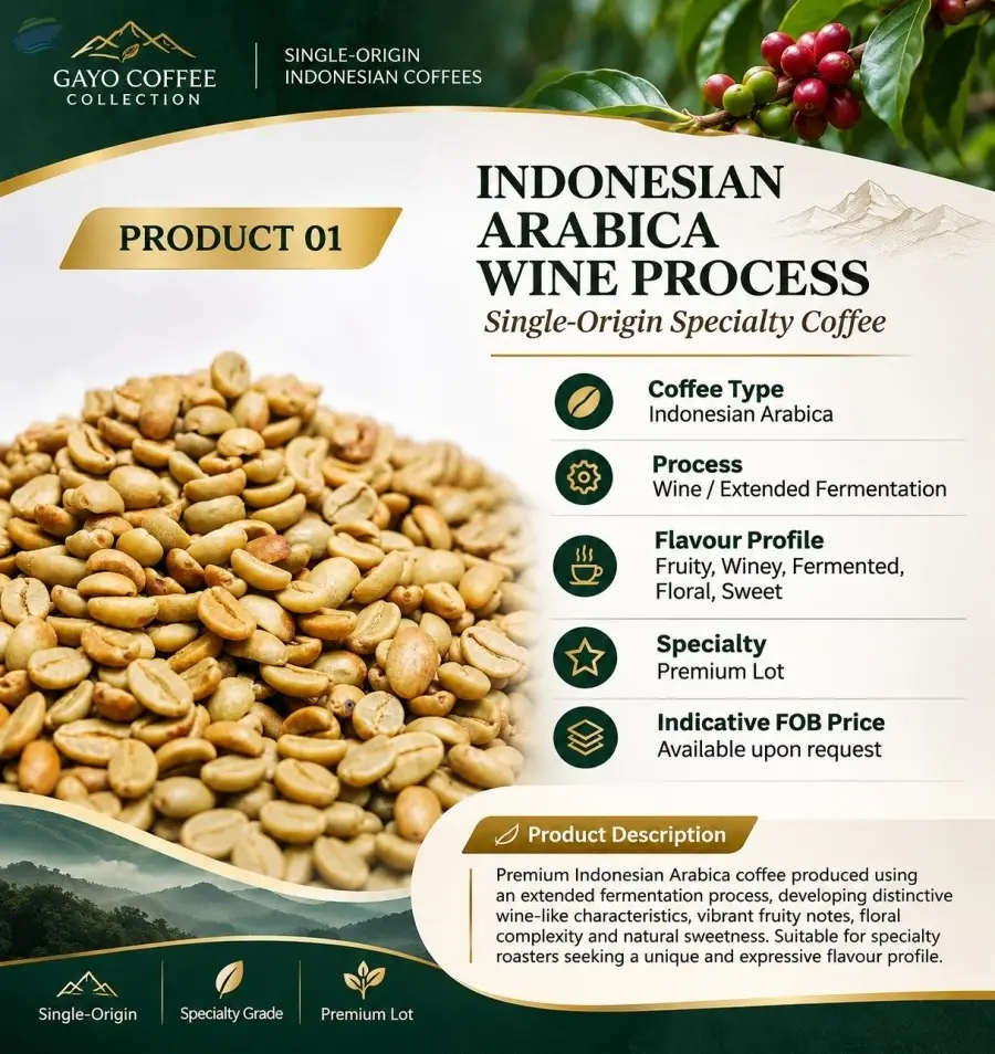Arabica Wine Process Green Beans