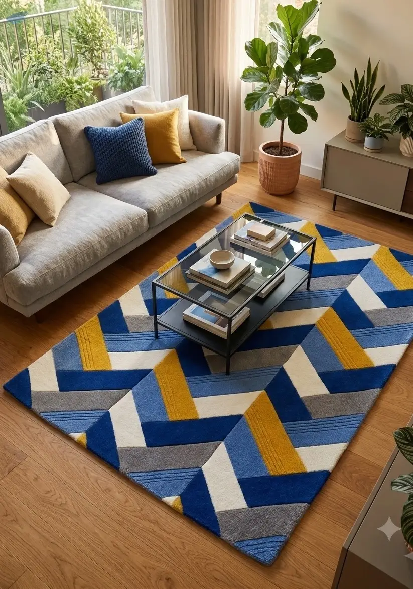 Handmade Tufted Woolen Carpet