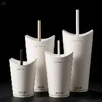Lid-Free Paper Cup with Integrated Closure