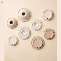 Bagasse Cup Lids and Molded Fiber Lids