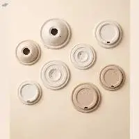 Bagasse Cup Lids and Molded Fiber Lids