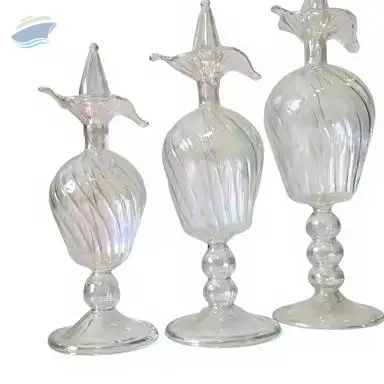 Elegant Egyptian Glass Perfume Bottles