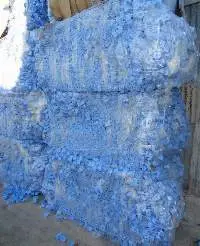 Pe Blue Caps Bales Scrap/waste.
