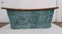  Copper Double Slipper Smooth Bathtub 