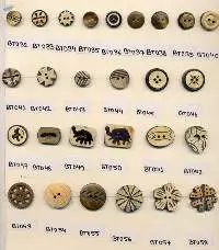 Horn Finish Buttons