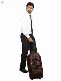 Leather Trolley Bag