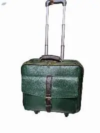 Leather Office Trolley Bag