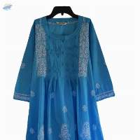 SARA Pure Cotton Hand Embroidered Tunic Kurta