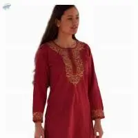 Aditi Pure Cotton Hand Embroidered Tunic