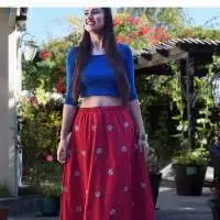 ILA Hand Embroidered Pure Cotton Skirt