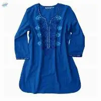 IVY Pure Cotton, Embroidered Tunic, Top, Kurti