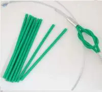 Braided Polyester Tube ( green color )