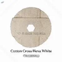 Cotton Cross 5'' (4 Ply) L.19 Hexa White