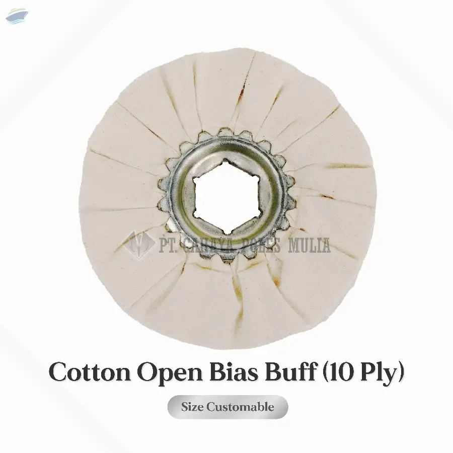 Cotton Open Bias Buff 3.5'' (10 Ply) L.19 White