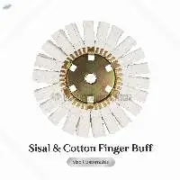 Sisal Cotton Finger Buff 12