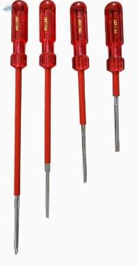 Screw Drivers Red Transparent Handle