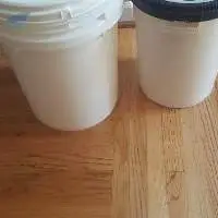 This IS Screw Top White Plastic Drum 12.2 Gallon