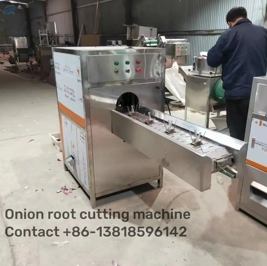 Onion Root Cutting Machinepeelingmachine