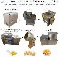 Semi Automatic Banana Potato Chips Process Line