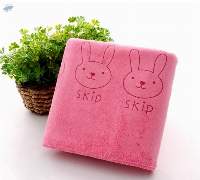 Cartoon Design Microfiber Face Bath Towel