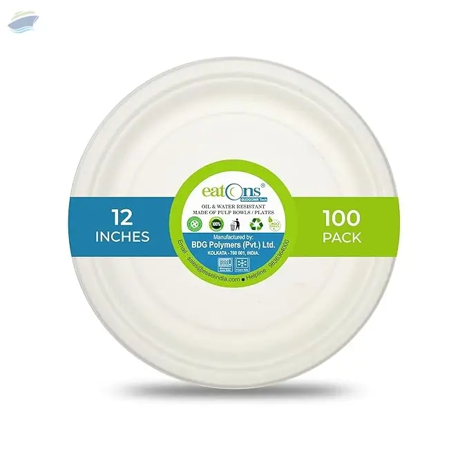 Premium 12 Inch White Disposable Plates