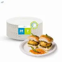 Premium 7 Inch Disposable Plates Bulk Supply 
