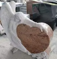 Angle with Heart - HeadStone / Monument