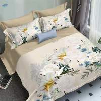 Digital Printed microfiber bed